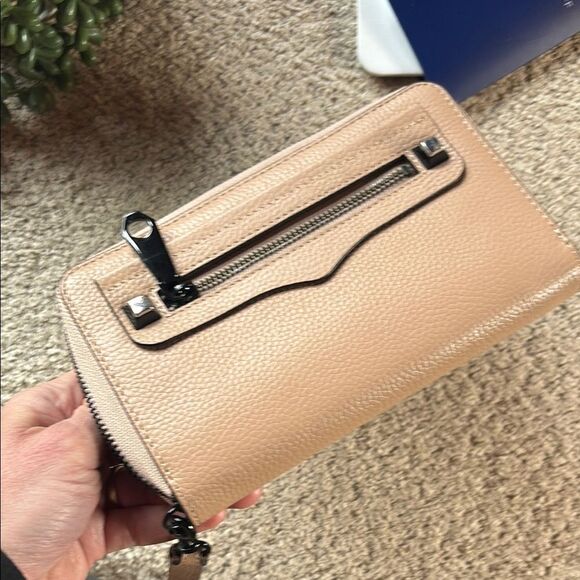 Rebecca Minkoff Taupe Leather Wristlet Wallet - Picture 9 of 16